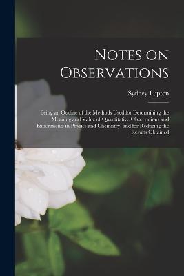 Notes on Observations