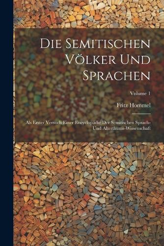Die Semitischen Völker Und Sprachen