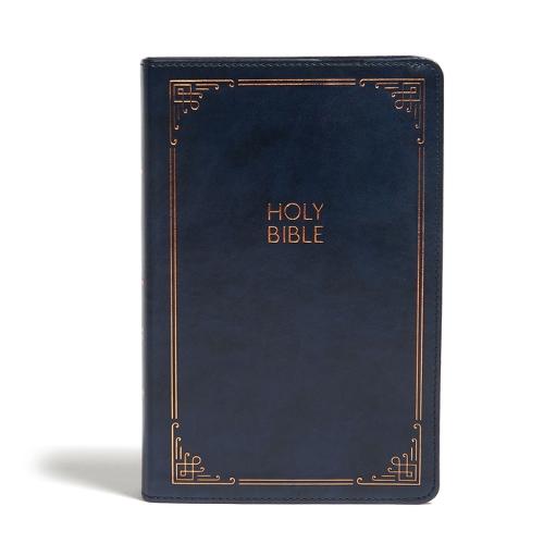 CSB Large Print Personal Size Reference Bible, Navy