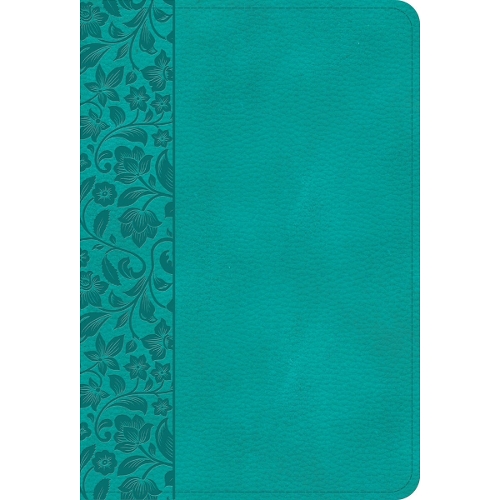 NASB Large Print Compact Reference Bible, Teal Leathertouch