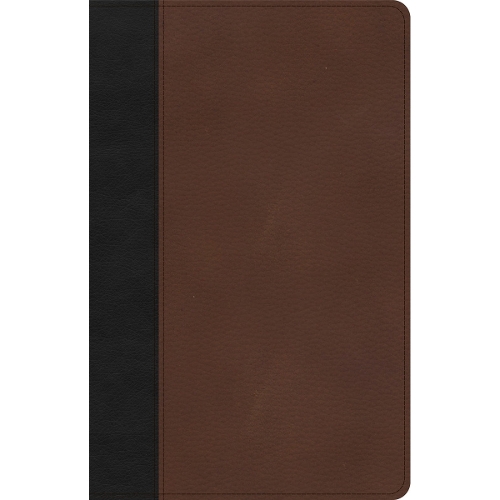 CSB Thinline Bible, Black/Brown LeatherTouch