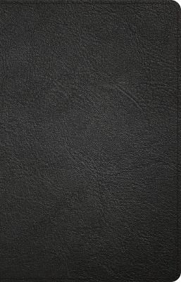 CSB Thinline Reference Bible, Black Genuine Leather