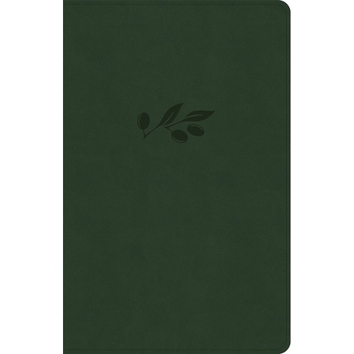 CSB Thinline Reference Bible, Olive LeatherTouch