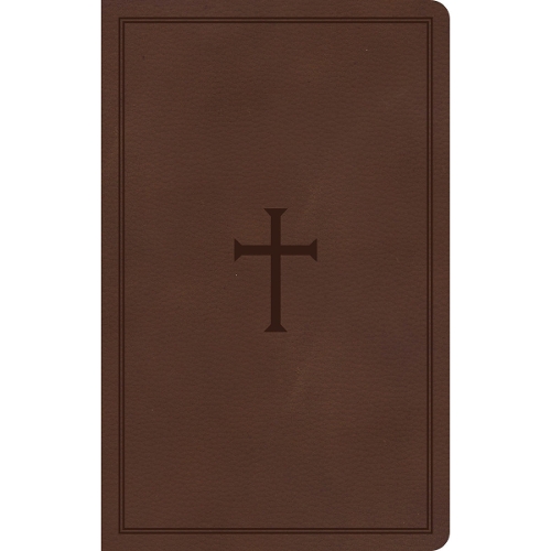 KJV Thinline Reference Bible, Brown LeatherTouch
