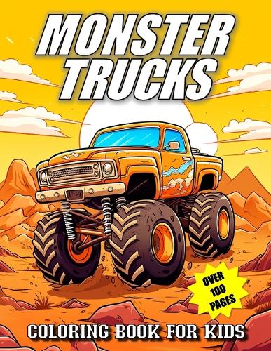 Monster Trucks Coloring Book For Kids