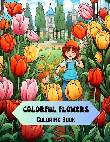 Colorful Flowers Coloring Book