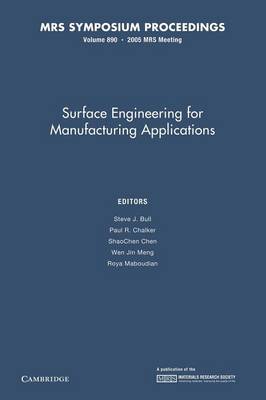 Surface Engineering for Manufacturing Applications: Volume 890