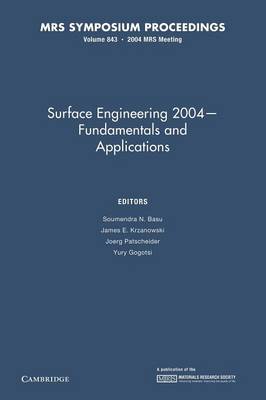 Surface Engineering 2004 - Fundamentals and Applications: Volume 843