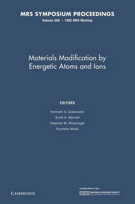 Materials Modification by Energetic Atoms and Ions: Volume 268