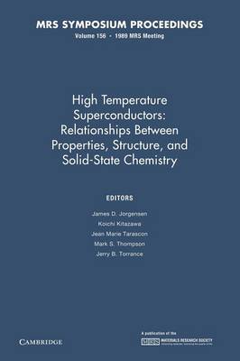 High Temperature Superconductors: Volume 156