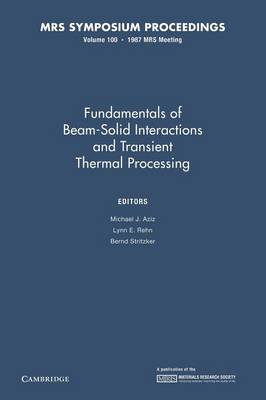 Fundamentals of Beam-Solid Interactions and Transient Thermal Processing: Volume 100
