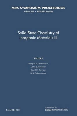 Solid-State Chemistry of Inorganic Materials III: Volume 658