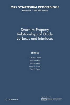 Structure-Property Relationships of Oxide Surfaces and Interfaces: Volume 654