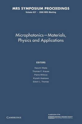 Microphotonics - Materials, Physics and Applications: Volume 637