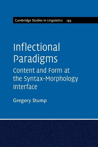 Inflectional Paradigms