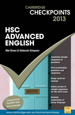 Cambridge Checkpoints HSC Advanced English 2013 2013