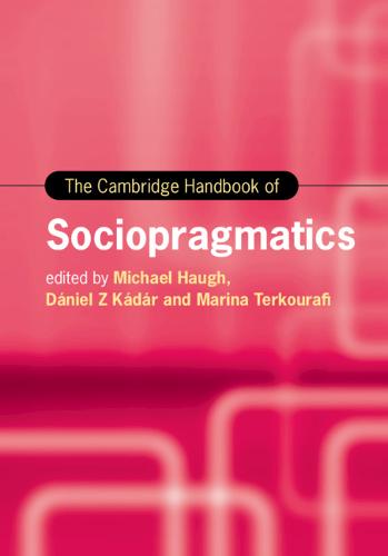 The Cambridge Handbook of Sociopragmatics