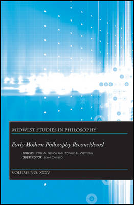 Early Modern Philosophy Reconsidered, Volume XXXV
