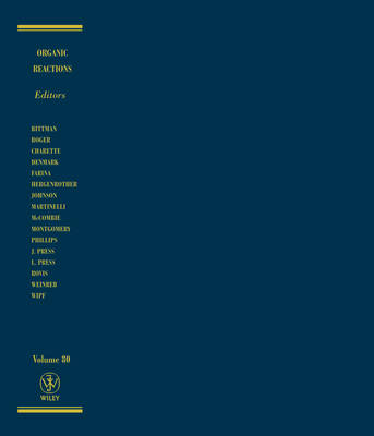 Organic Reactions, Volume 80