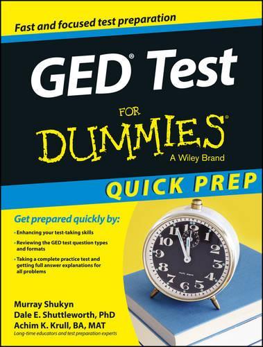 Ged Test for Dummies, Quick Prep Edition