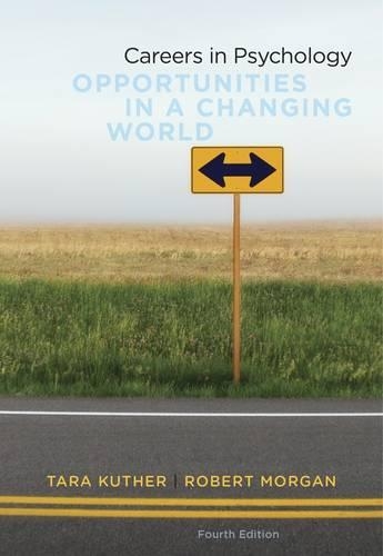 Careers in Psychology : Opportunities in a Changing World