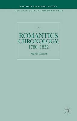 A Romantics Chronology, 1780-1832