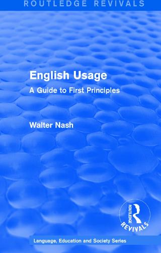 Routledge Revivals: English Usage (1986)