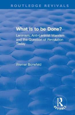 What is to be Done?
