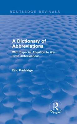 A Dictionary of Abbreviations