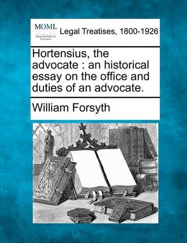 Hortensius, the Advocate
