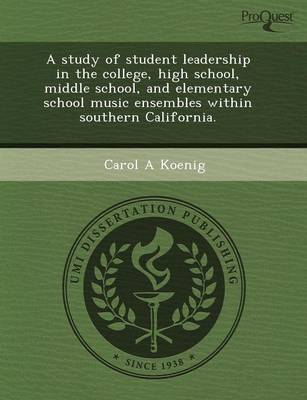A Study of Student Leadership in the College