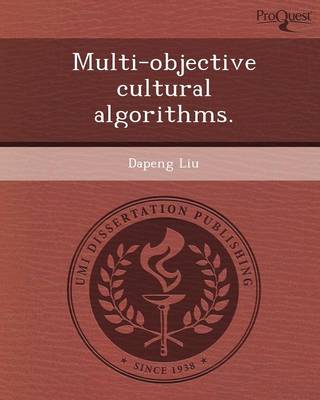 Multi-Objective Cultural Algorithms
