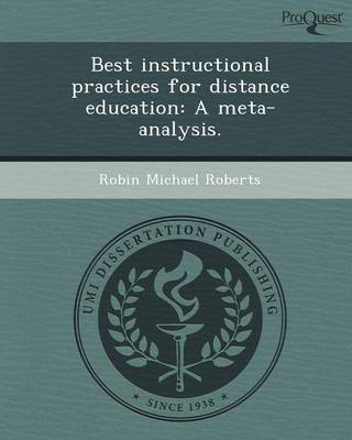 Best Instructional Practices for Distance Education: A Meta-Analysis