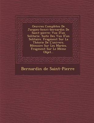 Oeuvres Completes De Jacques-henri-bernardin De Saint-pierre