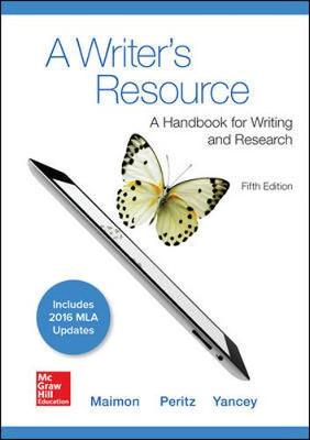 A Writer's Resource 5e MLA 2016 UPDATE