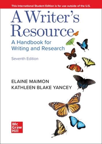 ISE A Writer's Resource (comb-version) Student Edition