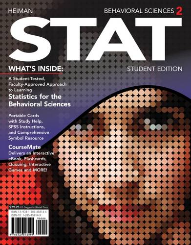 Behavioral Sciences STAT (with CourseMate Printed Access Card)