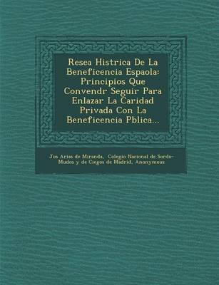 Rese a Hist Rica de La Beneficencia Espa Ola