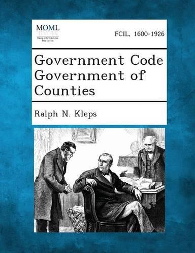 Government Code Government of Counties