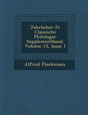 Jahrb Cher Fur Classische Philologie