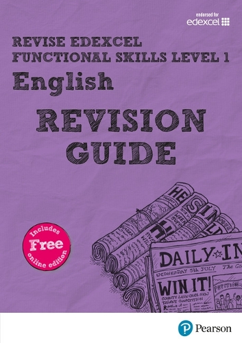 Pearson REVISE Edexcel Functional Skills English Level 1 Revision Guide