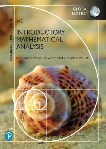Pearson eText Access Card for Introductory Mathematical Analysis for Business, Economics, and the Life and Social Sciences [Global Edition]
