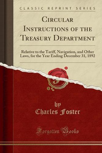 Circular Instructions of the Treasury Department