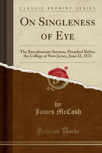 On Singleness of Eye