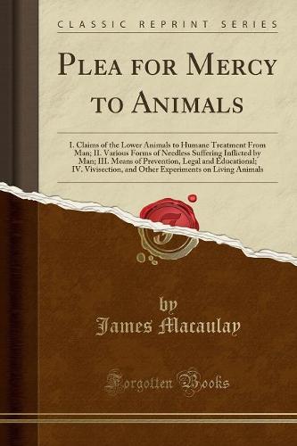 Plea for Mercy to Animals