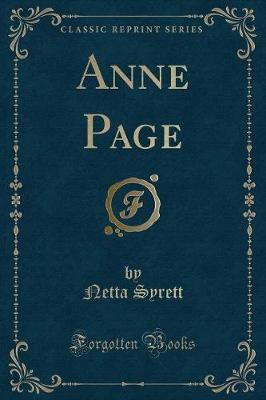 Anne Page (Classic Reprint)
