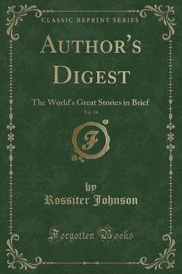 Author's Digest, Vol. 16
