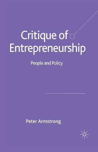Critique of Entrepreneurship