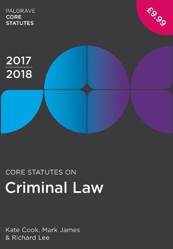 Core Statutes on Criminal Law 2017-18