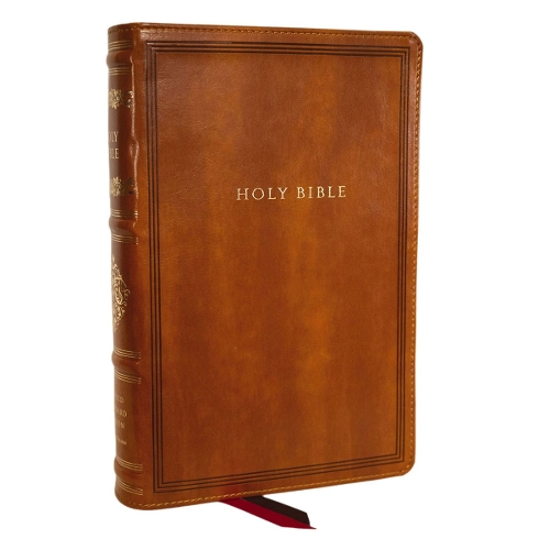 RSV Personal Size Bible with Cross References, Brown Leathersoft, (Sovereign Collection)